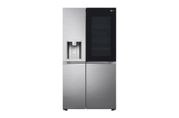 LG InstaView GSXV91PZAE frigorifero side-by-side Libera installazione 635 L E Nero, Acciaio inossidabile