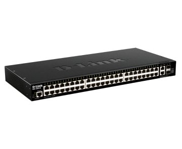 D-Link DGS-1520-52 switch di rete Gestito L3 10G Ethernet (100/1000/10000) 1U Nero