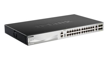 D-Link DGS-3130-30TS Gestito L3 Gigabit Ethernet (10/100/1000) Nero, Grigio