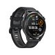 Huawei WATCH GT Runner-B19S,Black Durable Polymer Fiber Case,Black Soft Silicone Strap 4