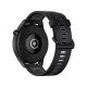 Huawei WATCH GT Runner-B19S,Black Durable Polymer Fiber Case,Black Soft Silicone Strap 7