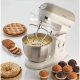 Ariete 1588 Impastatrice Planetaria - Pane, pizza e dolci - 7 Velocità - 3 Fruste - 5,5 Litri - Acciaio Inox - 2400 Watt - Linea Vintage - Beige 3