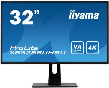 iiyama ProLite XB3288UHSU-B1 LED display 80 cm (31.5") 3840 x 2160 Pixel 4K Ultra HD Nero