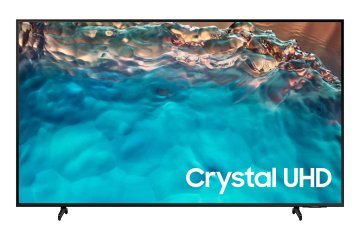 Samsung Series 8 TV Crystal UHD 4K 55” UE55BU8070 Smart TV Wi-Fi Nero 2022, Processore Crystal 4K, HDR, Colori reali, Suono ottimizzato