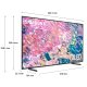 Samsung Series 6 TV QLED 4K 43” QE43Q60B Smart TV Wi-Fi Black 2022, Quantum HDR, Ultra sottile, Colori Ultra luminosi, Suono dinamico 12