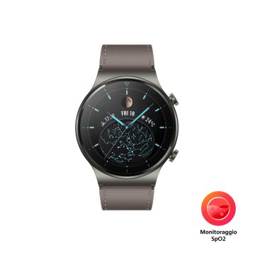 Huawei WATCH GT 2 Pro 3,53 cm (1.39") AMOLED 46 mm Digitale 454 x 454 Pixel Touch screen Grigio GPS (satellitare)