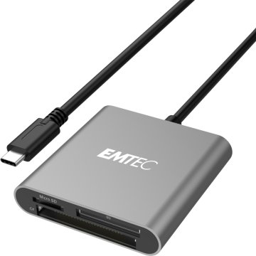 Emtec ECCAREADT610C lettore di schede USB 3.1 Grigio