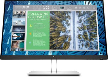 HP E-Series E24Q G4 Monitor PC 60,5 cm (23.8") 2560 x 1440 Pixel Quad HD Nero, Argento