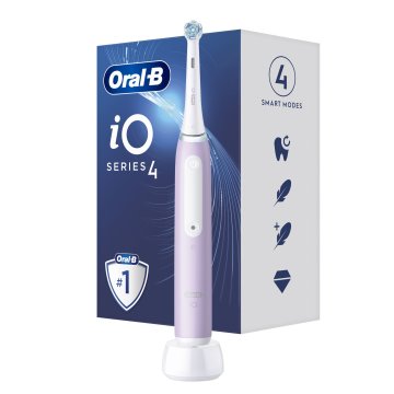 Oral-B iO Series 4 4 Spazzolino Elettrico Ricaricabile Lavanda + 1 Testina Di Ricambio