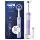 Oral-B Vitality Spazzolino Elettrico Ricaricabile Pro Viola, 2 Testine 2