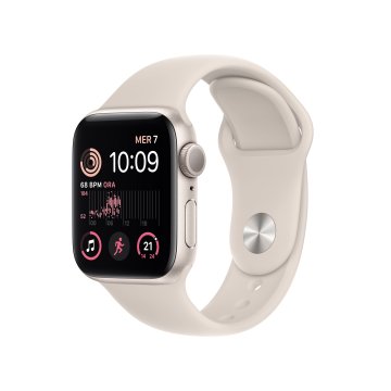 Apple Watch SE GPS 40mm Cassa in Alluminio color Galassia con Cinturino Sport Band Galassia - Regular