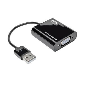 Tripp Lite U244-001-VGA cavo e adattatore video VGA (D-Sub) USB tipo A Nero