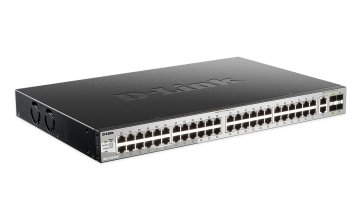 D-Link DGS-3130-54TS Gestito L3 Gigabit Ethernet (10/100/1000) Nero, Grigio