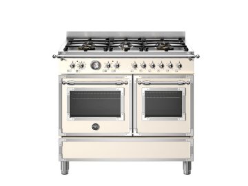 Bertazzoni HER106L2ENET cucina Elettrico Gas Nero, Acciaio inox A