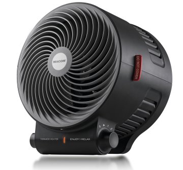 Macom Enjoy & Relax Tornado Interno Nero 2000 W Riscaldatore ambiente elettrico con ventilatore