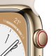 Apple Watch Series 8 GPS + Cellular 45mm Cassa in Acciaio Inossidabile color Oro con Cinturino Sport Band Galassia - Regular 4