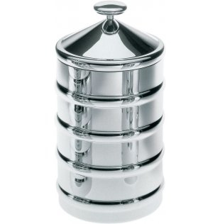 Alessi CB03 recipiente per cibo Rotondo Barattolo 1,14 L Acciaio inox