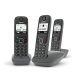 Gigaset AS490 Trio Telefono analogico/DECT Identificatore di chiamata Nero 3