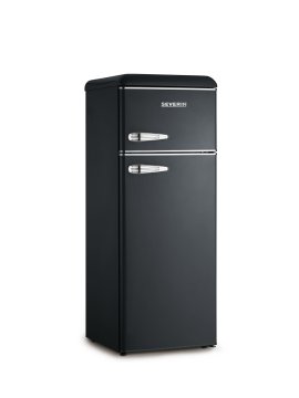 Severin KS 9957 frigorifero con congelatore Libera installazione 209 L E Nero, Cromo