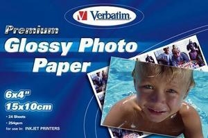 Verbatim Premium Glossy Photo Paper 10x15cm, 24-pk carta fotografica