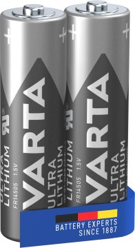 Varta Ultra Lithium, Batteria al litio, AA, Mignon, FR14505, Blister da 2