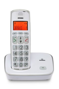 Brondi Bravo Oro Telefono DECT Identificatore di chiamata Bianco