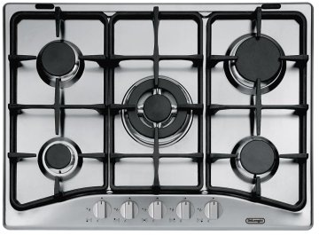 De’Longhi IF 57 PRO piano cottura Acciaio inossidabile Da incasso Gas 5 Fornello(i)