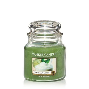 Yankee Candle 1107077E candela di cera Rotondo Lime, Vaniglia Verde 1 pz