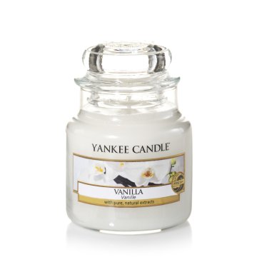 Yankee Candle Vanilla candela di cera Rotondo Vaniglia Bianco 1 pz