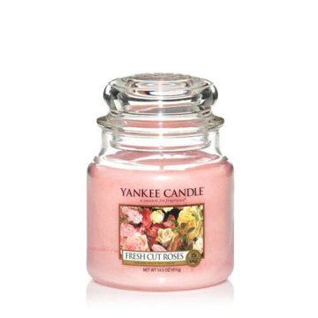 Yankee Candle Fresh cut Roses candela di cera Cilindro Muschio Rosa 1 pz
