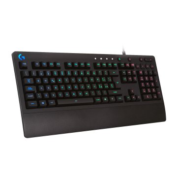 Logitech G Logitech G213 Prodigy Tastiera Gaming Cablata, LIGHTSYNC RGB, Tasti Retroilluminati, Resistente agli Schizzi, Tasti Personalizzabili, Controlli Dedicati Multimediali, QWERTY US Layout, Nero