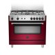 Bertazzoni La Germania Americana AMN965GVIV cucina Elettrico/Gas Gas Rosso A+ 2