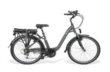Smartway C4-L6S6-G bicicletta elettrica Grigio Acciaio 66 cm (26") 25 kg Ioni di Litio