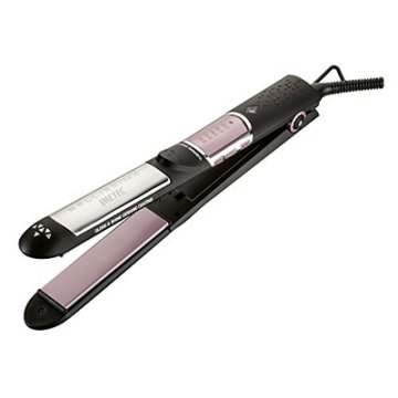 Imetec 11504 messa in piega Piastra per capelli Caldo Nero, Rosa