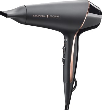 Remington PROLuxe Midnight Edition asciuga capelli 2400 W Nero, Oro