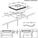 Electrolux EIR60420CK Nero Da incasso 59 cm Piano cottura a induzione 4 Fornello(i) 8