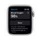 Apple Watch Serie 6 GPS, 44mm in alluminio argento con cinturino Sport Bianco 4