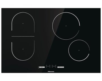 Hisense I8433C piano cottura Nero Da incasso 80 cm Piano cottura a induzione 4 Fornello(i)