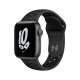 Apple Watch Nike SE GPS, 40mm Cassa in Alluminio Grigio Scuro con Cinturino Sport Antracite/Nero 2