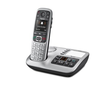 Gigaset E 560 A telefono Telefono DECT Identificatore di chiamata Nero, Argento