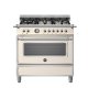 Bertazzoni HER96L1EAVT cucina Elettrico Gas Beige, Acciaio inox A 2