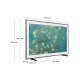 Samsung The Frame TV 4K 65” 65LS03B Smart TV Wi-Fi Black 2022, Processore 4K, Cornice personalizzabile, Display anti-riflesso, Suono dinamico 4