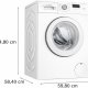 Bosch Serie 2 WAJ280H7 lavatrice Caricamento frontale 7 kg 1400 Giri/min Bianco 10