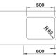 LAV.SOLIS 500U 1526122 S/TOP INOX 4