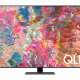 Samsung Series 8 TV QLED 4K 55” QE55Q80B Smart TV Wi-Fi Carbon Silver 2022, Processore Quantum 4K, Quantum HDR, Contrasti profondi, Suono 3D 2