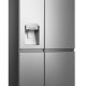 Hisense RS818N4TIE frigorifero side-by-side Libera installazione 632 L E Acciaio inossidabile 4