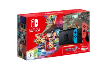 Nintendo Switch + Mario Kart 8 Deluxe + 3 mesi abbonamento Switch Online console da gioco 15,8 cm (6.2") 32 GB Touch screen Wi-Fi Nero, Blu, Rosso