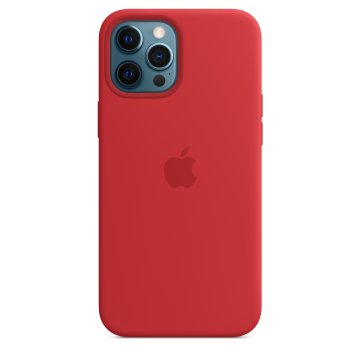 Apple Custodia MagSafe in silicone per iPhone 12 Pro Max - (PRODUCT)RED