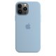 Apple Custodia MagSafe in silicone per iPhone 13 Pro Max - Celeste nebbia 2