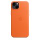 Apple Custodia iPhone 14 Plus in Pelle - Arancione 3